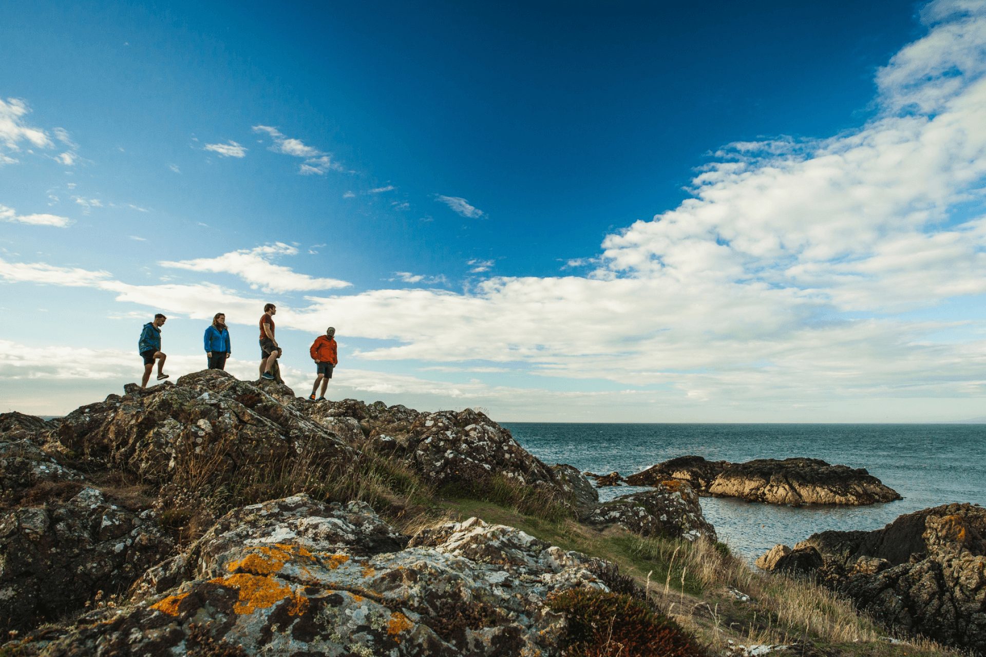 group of walkers on the llyn peninsula