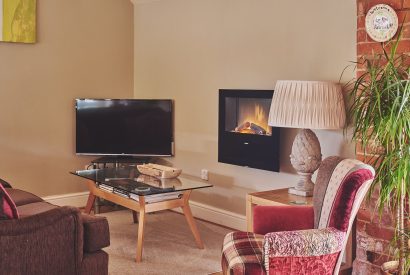 The living room at The Couple's Retreat, Peak District