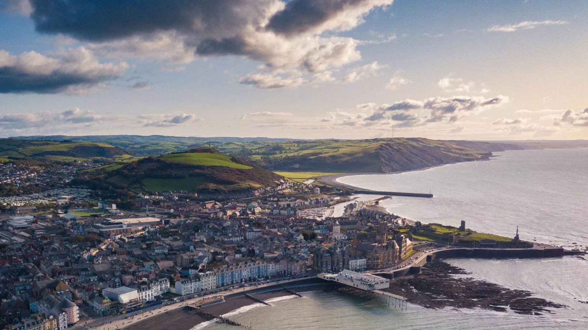 Aerial View Of Aberystwyth, Wales