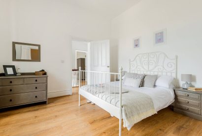 A double bedroom at Peak Farmhouse, Anglesey