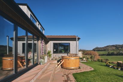 The exterior of Slate Beach House, Anglesey