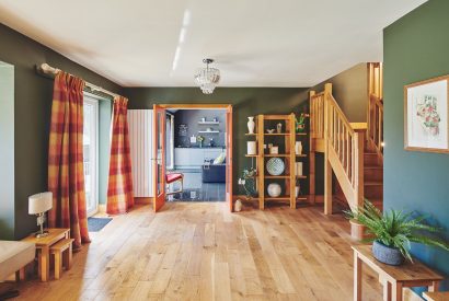 The living space at Slate Beach House, Anglesey