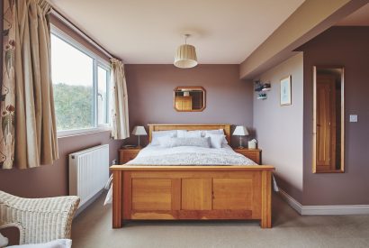 A bedroom at Slate Beach House, Anglesey