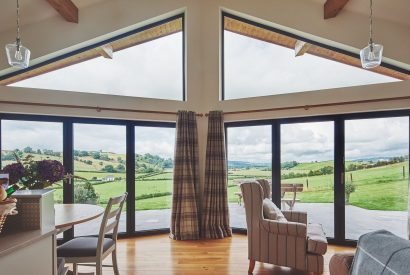 The living space at Shepherd's Rest, Montgomeryshire