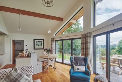The living space at Lower Tumble Cottage Montgomeryshire