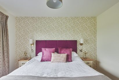 A bedroom at Ty Hiraeth, Montgomeryshire