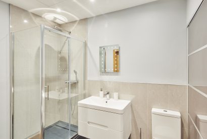 A bathroom at Woodland House, Worcestershire