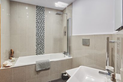 A bathroom at Woodland House, Worcestershire