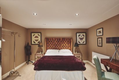 The bedroom at Hophouse Cottage, Peak District