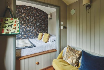 The bedroom at Falcon's Hut, Peak District