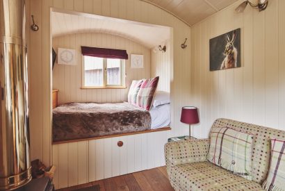 The bedroom at Eagles Hut, Peak District