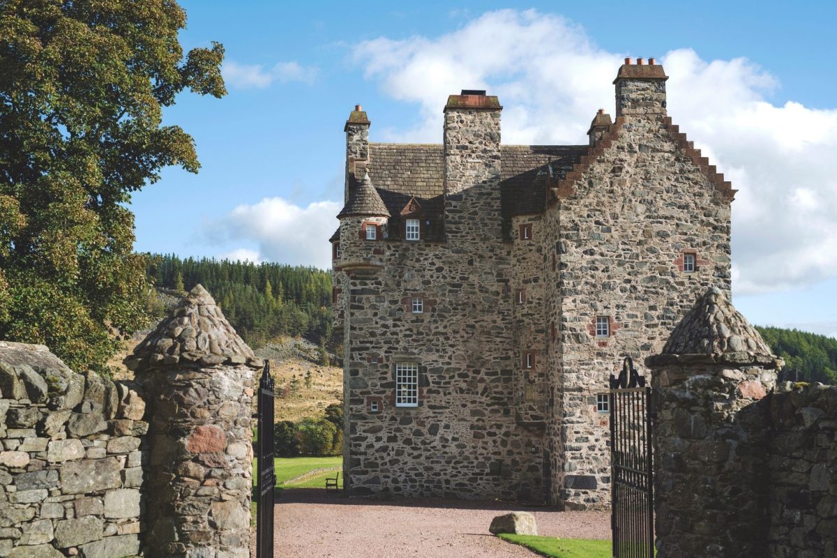 The exterior of Ogilvie Castle, Cairngorms