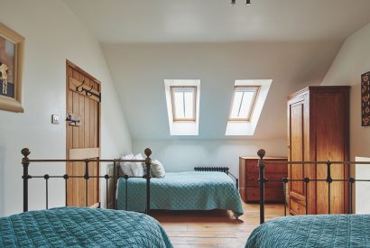 A bedroom at Curlew Cottage, Peak District