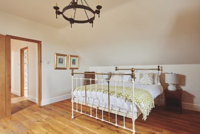 A double bedroom at Curlew Cottage, Peak District