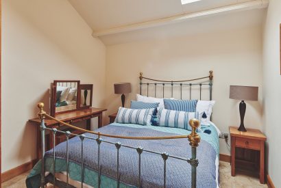A double bedroom at Barn Owl Lodge, Peak District
