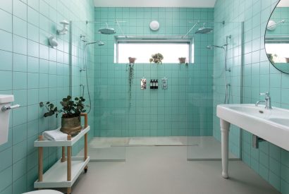 A shower room at Duna, Cornwall