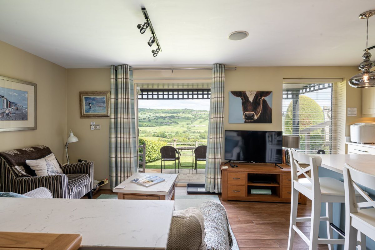 The living room at Primrose Retreat, Yorkshire