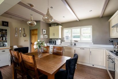 The kitchen at Primrose Cottage, Yorkshire