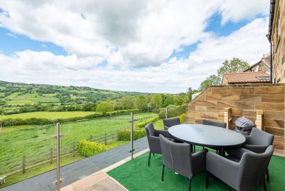 The balcony at Esk View, Yorkshire