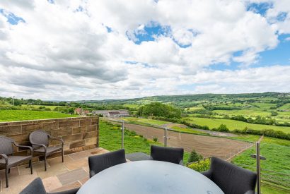The balcony at Esk View, Yorkshire