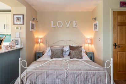 The bedroom at Esk View Retreat, Yorkshire