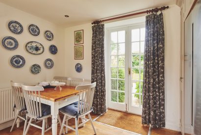 The dining table at Chaucer Cottage, Cotswolds