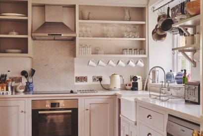 The kitchen at Chaucer Cottage, Cotswolds
