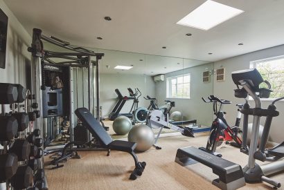 The gym at Chaucer Cottage, Cotswolds