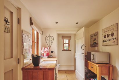 The kitchen at Apple Tree Cottage, Cotswolds