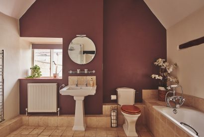 A bathroom at Church View Cottage, Cotswolds