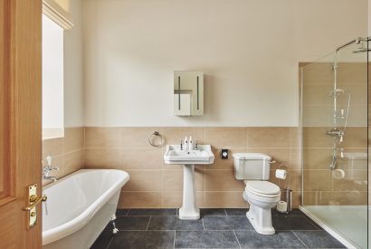 A bathroom at Sir Walter Scott, Cumbria