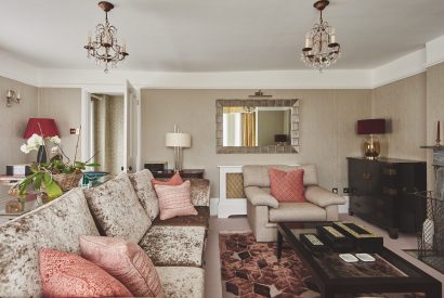 The living room at Coastal Manor Retreat, Hampshire