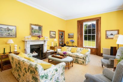 The living room at Kernow Manor, Cornwall