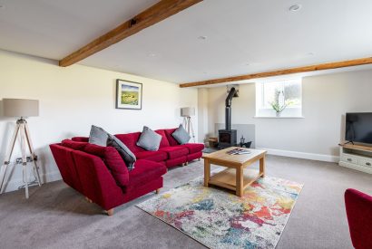 The living room at Coverdale View, Yorkshire