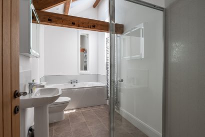 A bathroom at Coverdale View, Yorkshire
