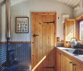 The kitchen at Curious Calf, Herefordshire