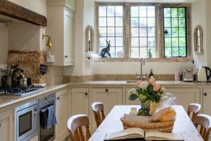 The kitchen at Fig Tree Cottage, Cotswolds