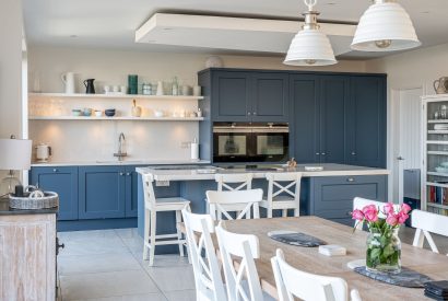 The kitchen and dining room at Sandy Toes, Northumberland