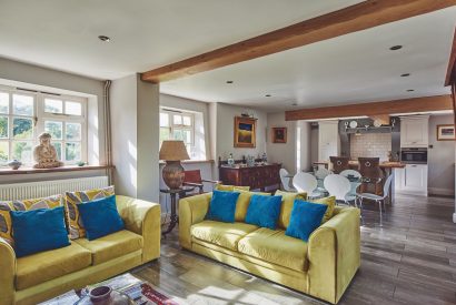 The living space at Colleton East Wing, Devon