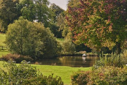 The garden and lake at Colleton East Wing, Devon