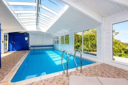 The indoor swimming pool at Seahaven, Devon