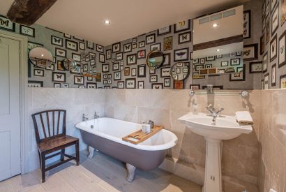 The bathroom at Heron Hall, Leicestershire 