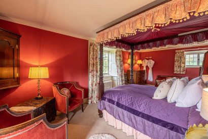A bedroom at Heron Hall, Leicestershire 
