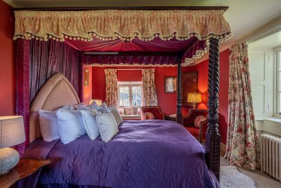 The master bedroom at Heron Hall, Leicestershire 