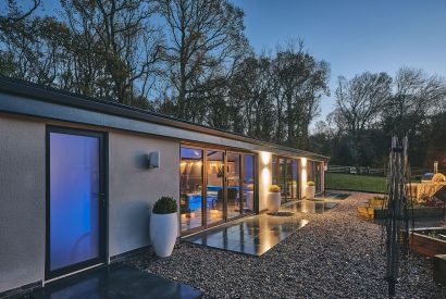 A pool house at Woodland House, Worcestershire