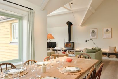 The dining room at Olive Tree Cottage, Sussex