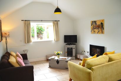 The living room at Wood Cottage, Worcestershire