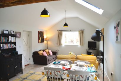 The living room at Wood Cottage, Worcestershire