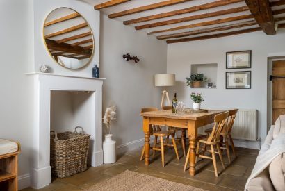 The dining area at Upper Cottage, Cotswolds