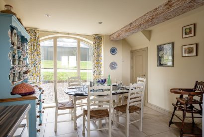 The dining room at Cowdale Cottage, Yorkshire